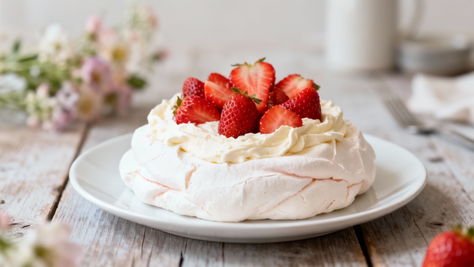 Pavlova aux fraises facile : impressionnez vos invités sans effort